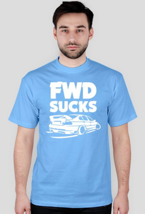 E46 - FWD sucks (koszulka męska) jasna grafika