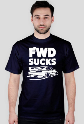 E46 - FWD sucks (koszulka męska) jasna grafika