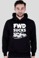 E46 - FWD sucks (bluza męska kapturowa) jasna grafika