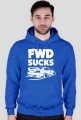 E46 - FWD sucks (bluza męska kapturowa) jasna grafika