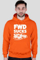 E46 - FWD sucks (bluza męska kapturowa) jasna grafika
