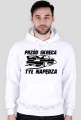 E46 - Przód skręca Tył napędza (bluza męska kapturowa) ciemna grafika