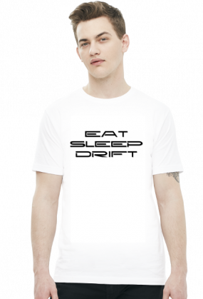 Eat Sleep Drift (koszulka męska) ciemna grafika