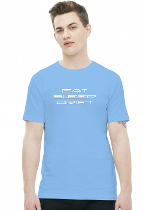 Eat Sleep Drift (koszulka męska) jasna grafika