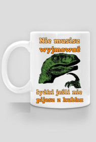 Kubek z memem filolozaur