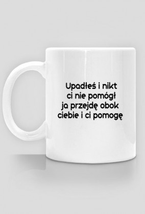 Kubek z napisem