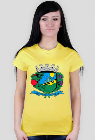 Koszulka damska żółta z napisem in libertate labor