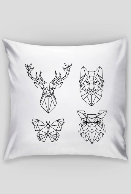 PODUSZKA - ZWIERZĘTA - GEOMETRIA