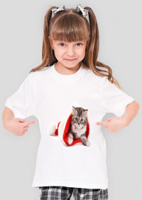 kotek na święta koszulka