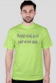 Koszulka męska zielona z napisem