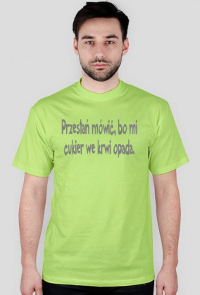 Koszulka męska zielona z napisem