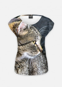 Koszulka damska fullprint Kot