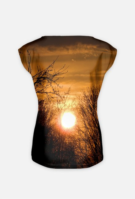 Koszulka damska fullprint Zachód słońca