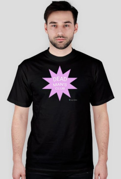 dead man's club tee pink star logo