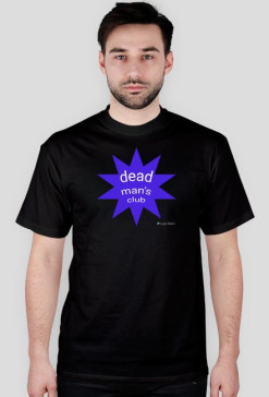 dead man's club tee blue star logo