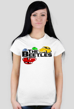 The Beetles (bluzka damska) ciemna grafika