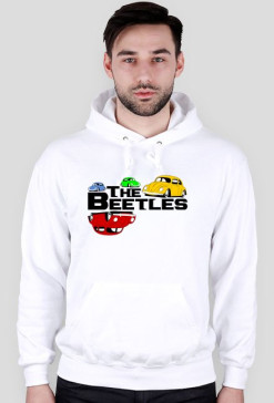 The Beetles (bluza męska kapturowa) ciemna grafika