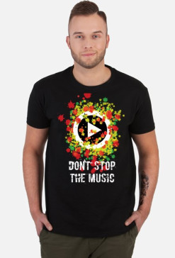 Don' stop the music_koszulka męska