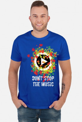 Don' stop the music_koszulka męska