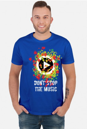 Don' stop the music_koszulka męska