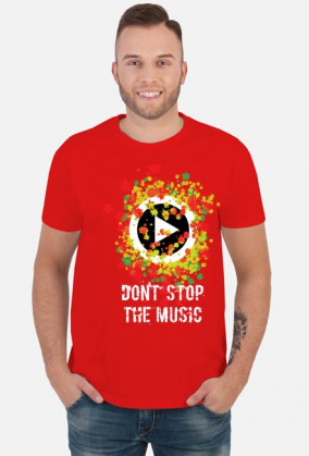 Don' stop the music_koszulka męska