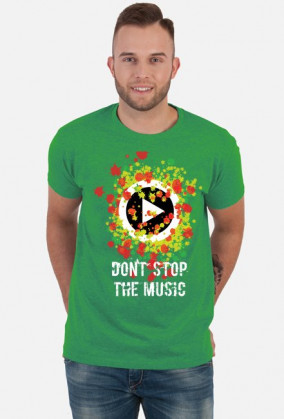 Don' stop the music_koszulka męska