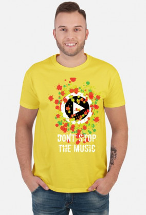 Don' stop the music_koszulka męska