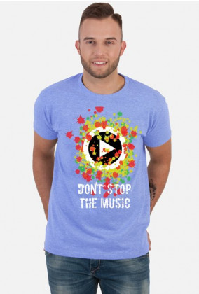 Don' stop the music_koszulka męska