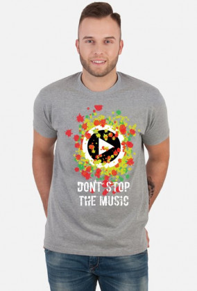 Don' stop the music_koszulka męska