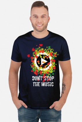 Don' stop the music_koszulka męska