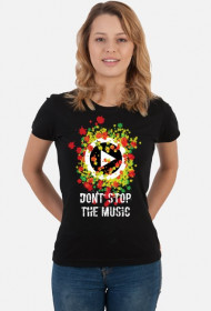 Don' stop the music_koszulka damska