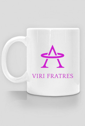 Kubek z logo Viri Fratres i napisem