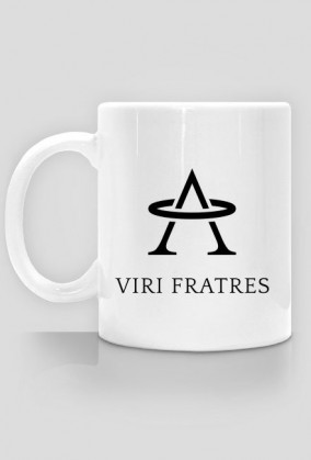 Kubek z logo Viri Fratres i napisem