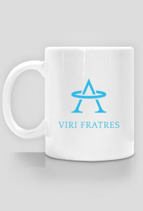 Kubek z logo Viri Fratres i napisem