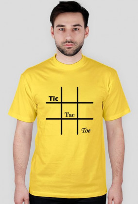 Tic-Tac-Toe - Koszulka-Gra kolorowa