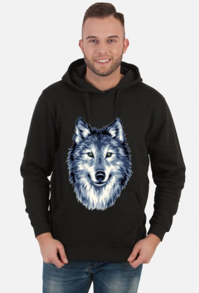 BLUZA Z KAPTUREM WILK męska