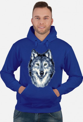 BLUZA Z KAPTUREM WILK męska