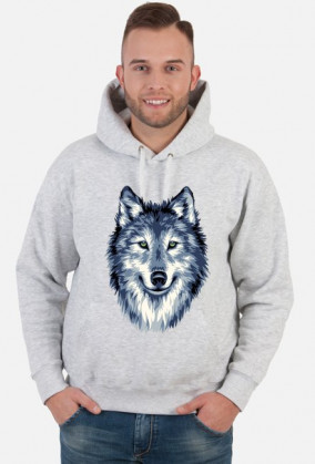 BLUZA Z KAPTUREM WILK męska