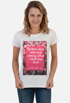 Koszulka z motto