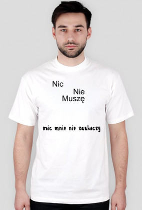 Koszulka t-shirt napisy mężczyzna