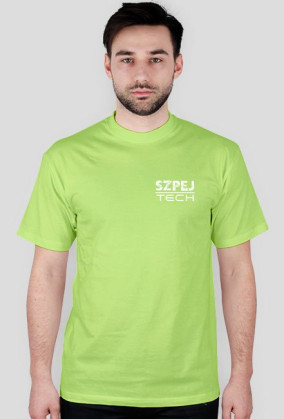 Koszulka SzpejTech na piersi