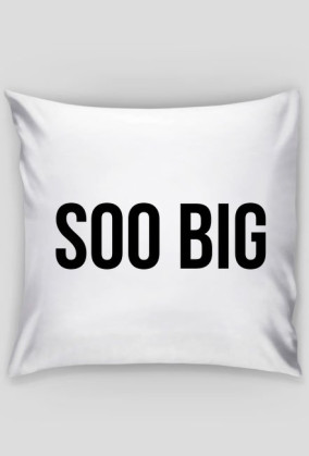 SOO BIG PODUSZKA