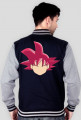 Dragon Ball Goku SSJ God - Bluza męska college baseball
