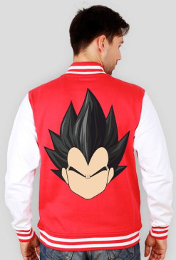 Dragon Ball Vegeta - Bluza męska college baseball