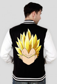 Dragon Ball Vegeta SSJ - Bluza męska college baseball