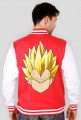 Dragon Ball Vegeta SSJ - Bluza męska college baseball