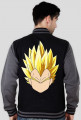 Dragon Ball Vegeta SSJ - Bluza męska college baseball