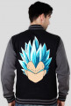 Dragon Ball Vegeta Super Sayian Blue - Bluza męska college baseball
