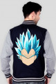 Dragon Ball Vegeta Super Sayian Blue - Bluza męska college baseball