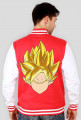 Dragon Ball Goku SSJ - Bluza męska college baseball